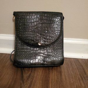 ELIZABETH AND JAMES Black Croc Eloise North South